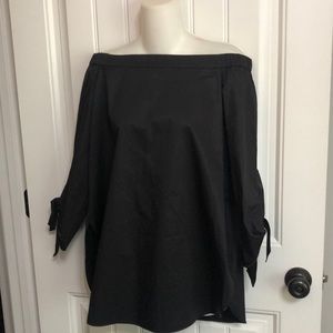 Nwots  TIBI Black Off Shoulder Top Tunic 6